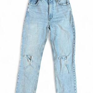 Abercrombie & Fitch the 90s straight ultra high rise denim‎ jeans size 25/0